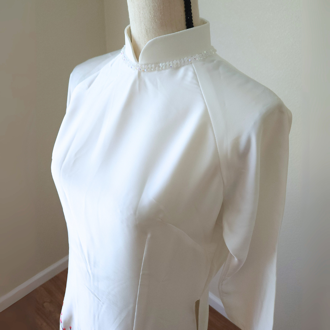 White Cherry Blossom Dress