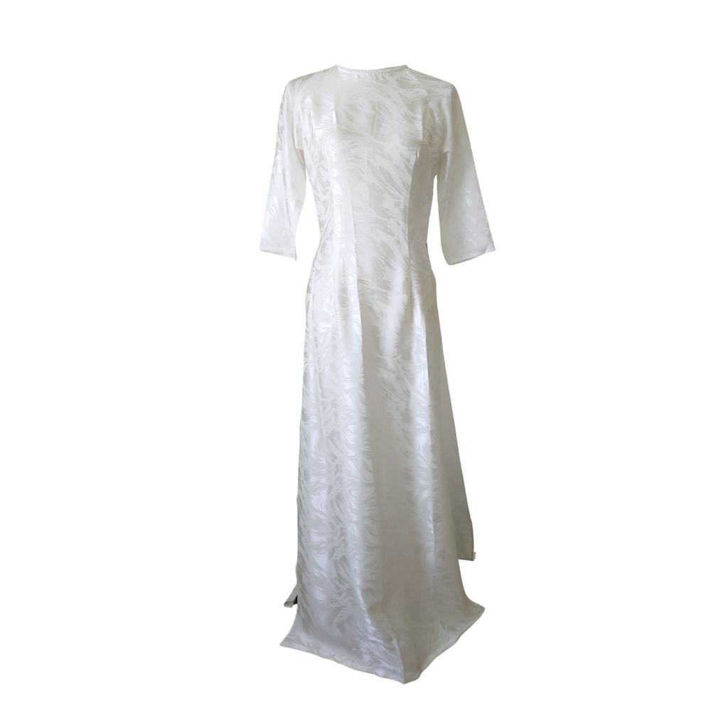 Brush White Dress